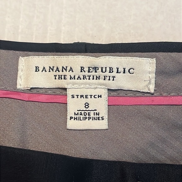 Banana Republic Women's The Martin Fit Sleek Black Trouser Size 8 - Picture 8 of 11